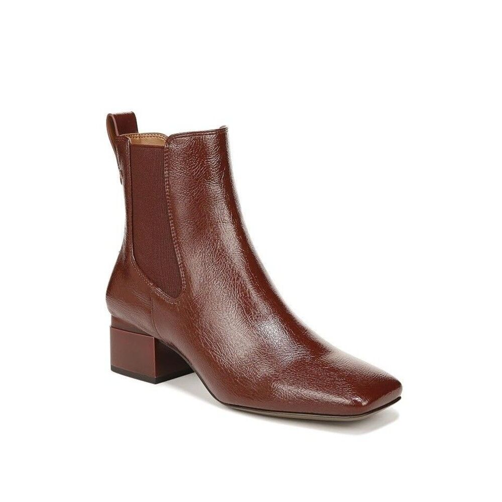 Franco Sarto Womens 9.5 M Mahogany Dark Red Waxton Ankle Booties Display Qy3